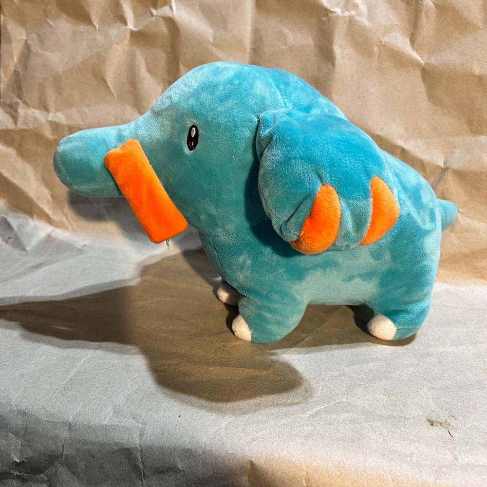 3rd Round Pokemon Phanpy Plush Blue Orange Elephant Stuffed Animal Toy